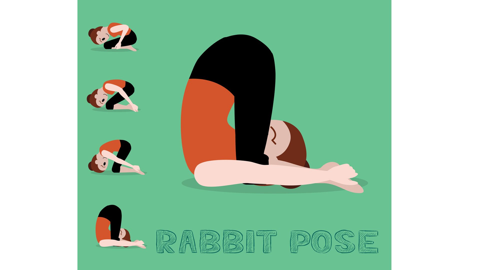 Beneficios de la postura del conejo o sasangasana