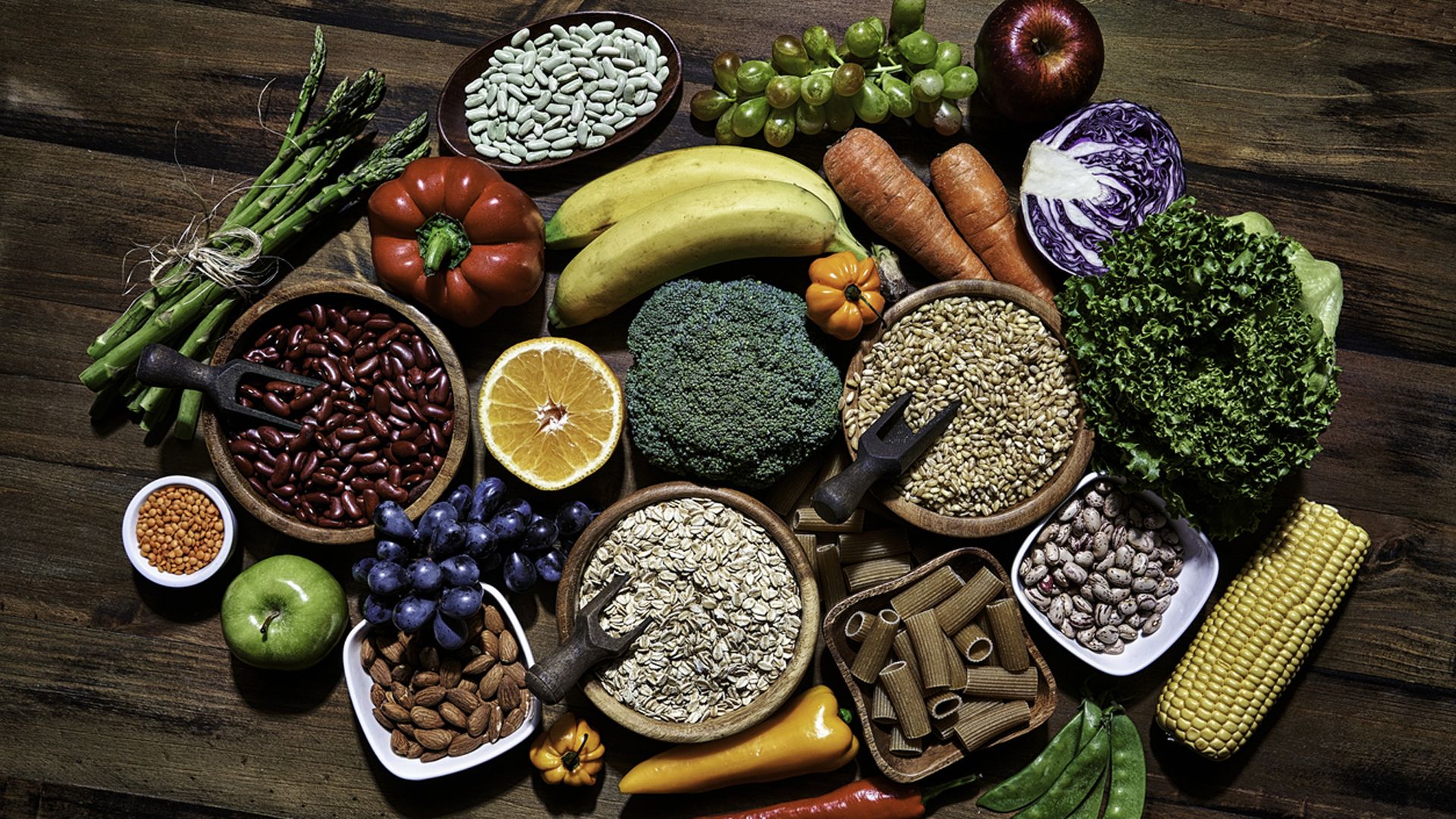 Tabla de alimentos ricos en fibra