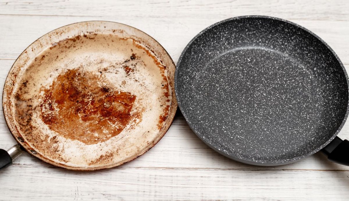 Por qué debería tirar a la basura las sartenes viejas