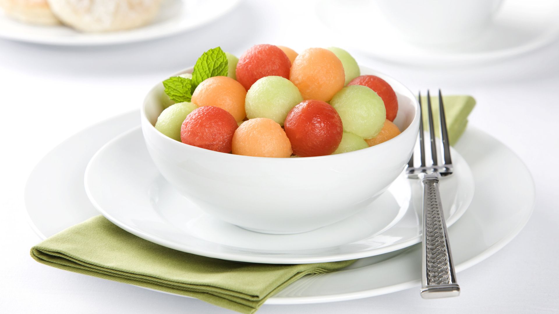 Receta de ensalada de bolitas de melón y sandía