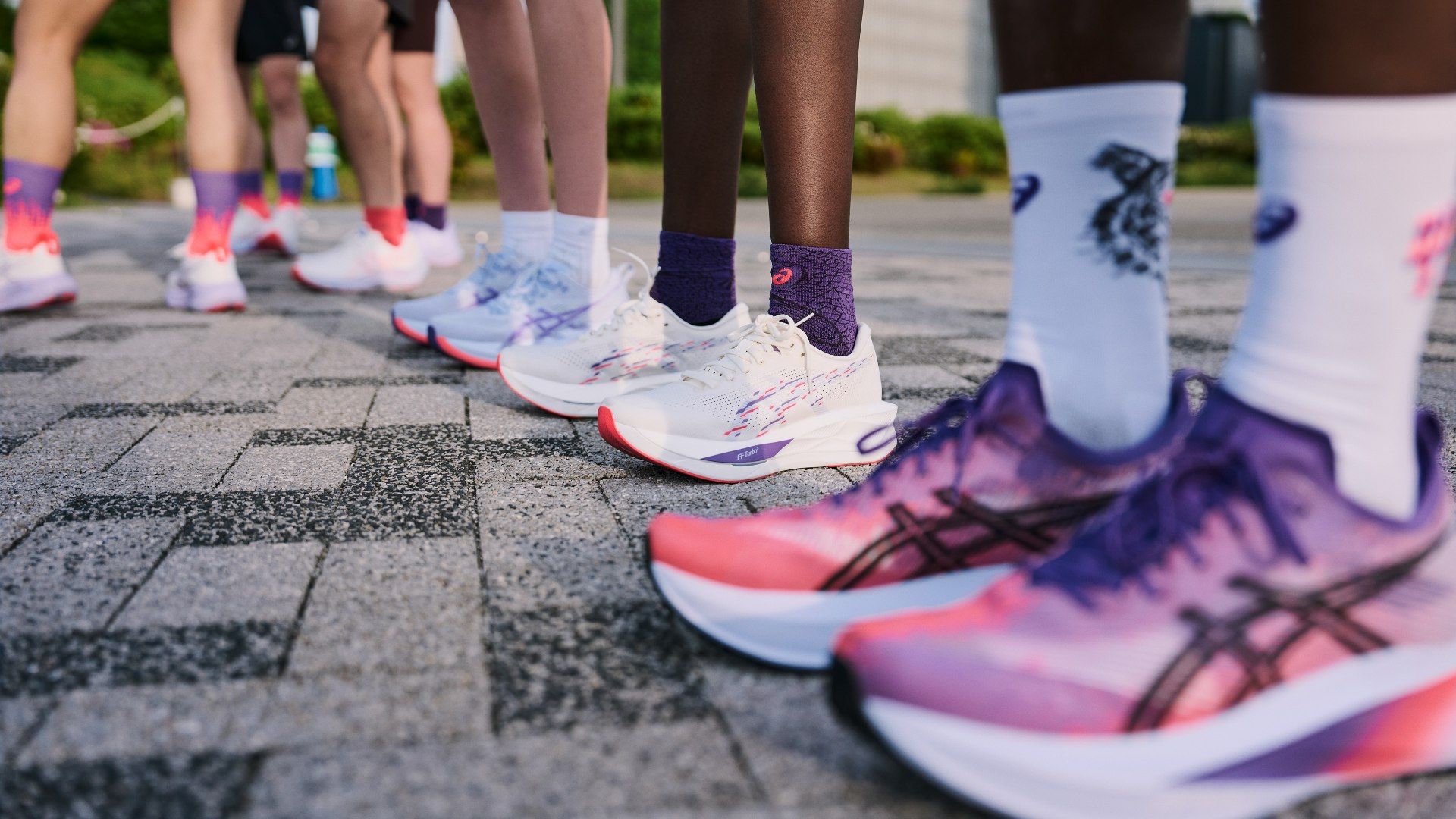 Éstas son las Asics MEGABLAST, SONICBLAST, GEL NIMBUS 27 y NOVABLAST 5 de la colección Tokyo
