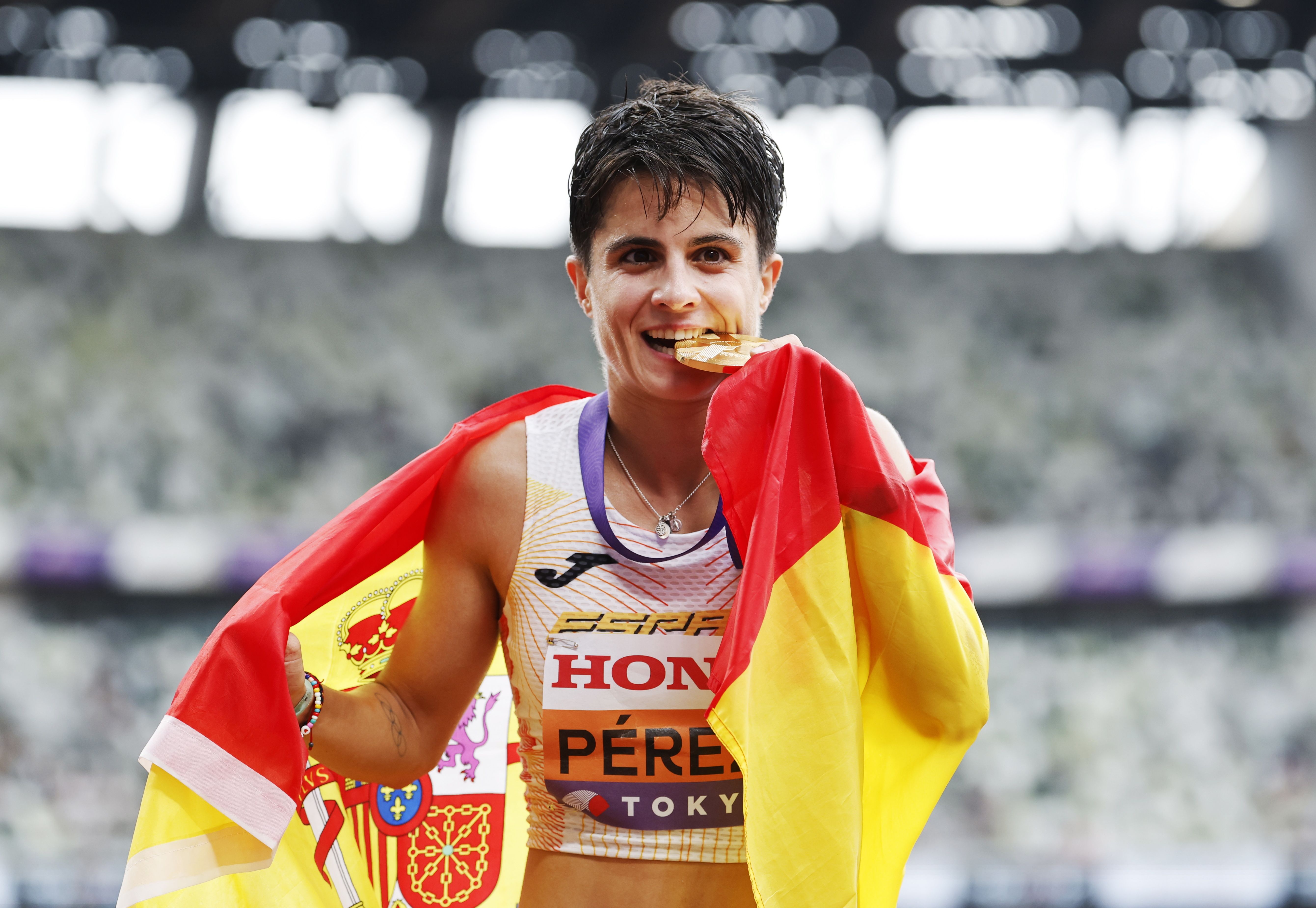 Maria Pérez, doble campeona del mundo de 35 y 20 km marcha en Tokyo 2025