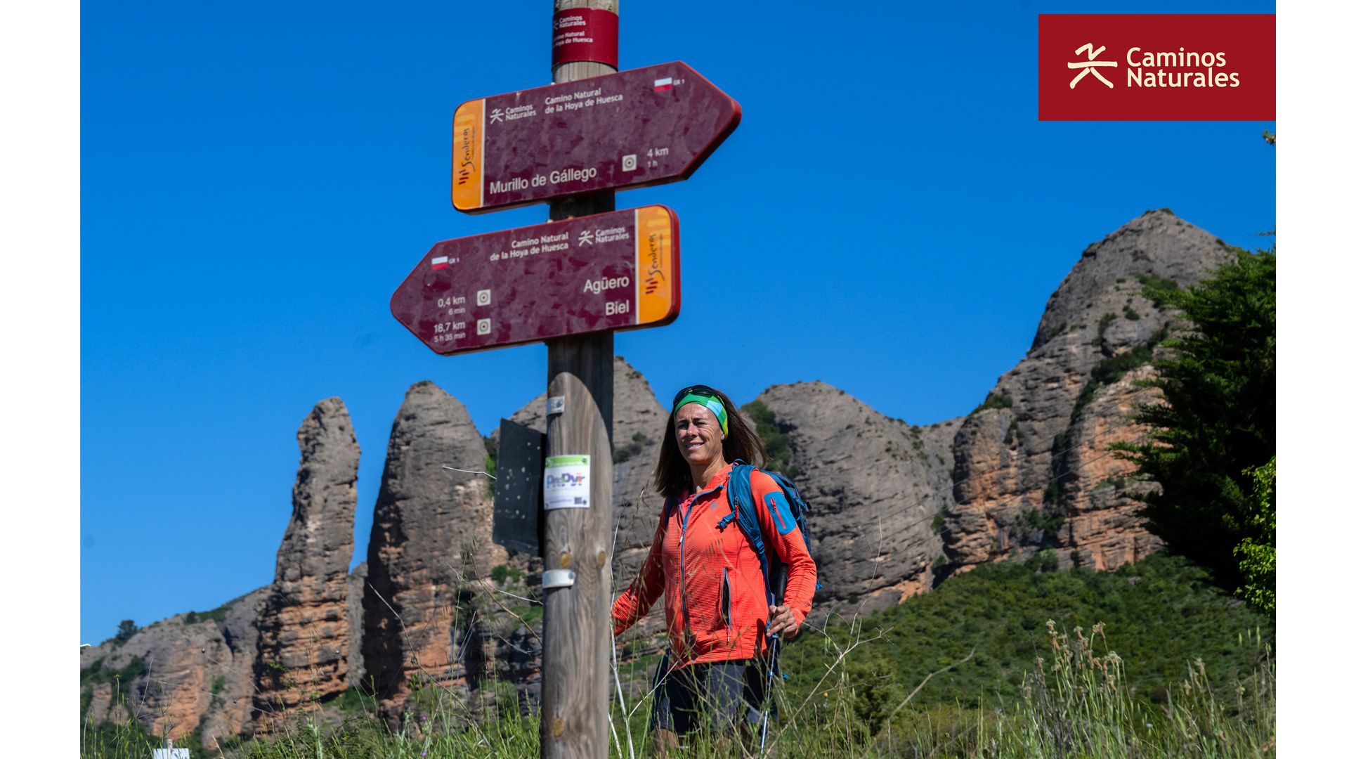 Descubrimos con Edurne Pasaban el Camino Natural del Ebro y el Camino Natural de la Hoya de Huesca
