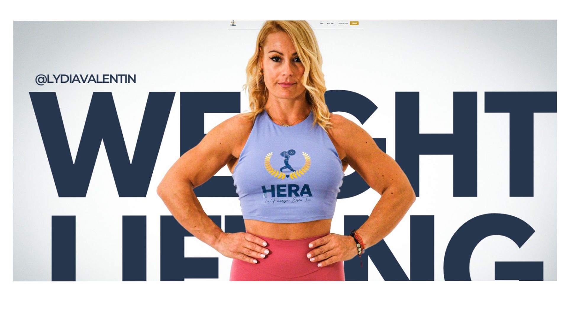HERA, la plataforma digital para entrenar la fuerza con halterofilia de la mano de la campeona Lydia Valentín