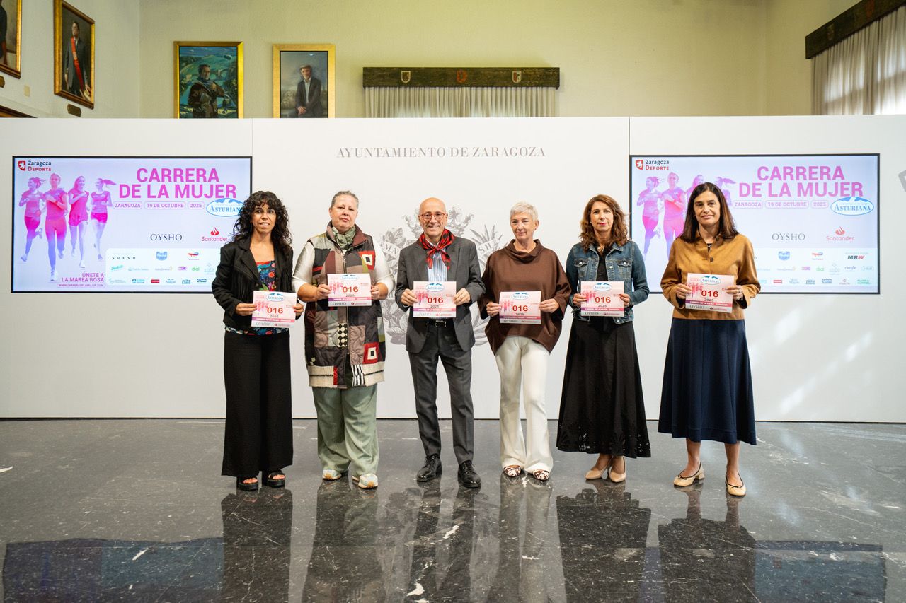15.000 participantes en la Carrera de la Mujer Central Lechera Asturiana de Zaragoza.