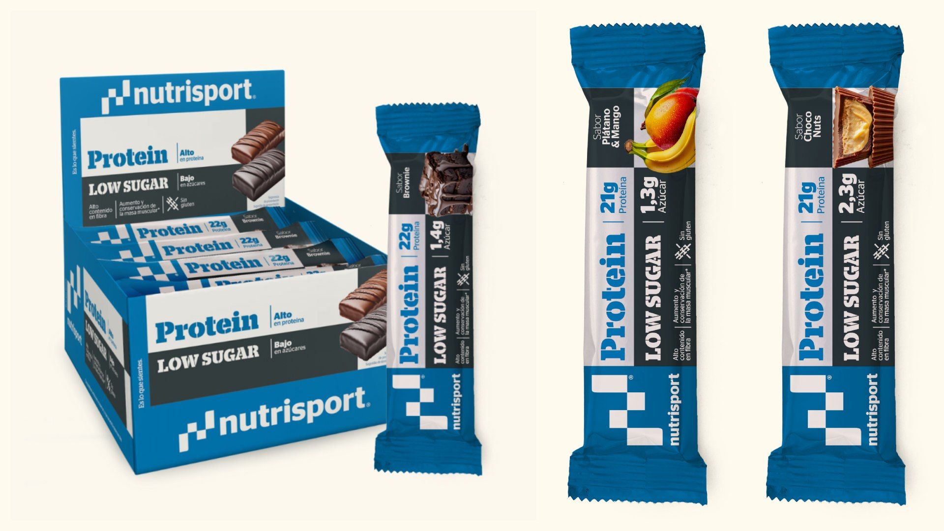 Nuevas barritas proteicas Low Sugar