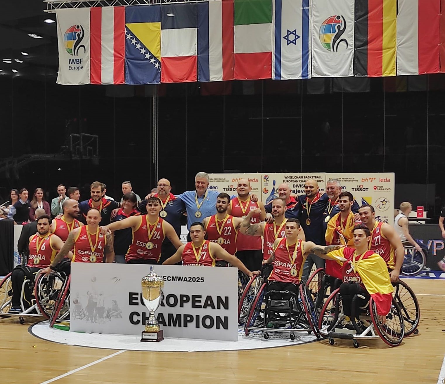 España, campeona de Europa por primera vez de baloncesto en silla de ruedas