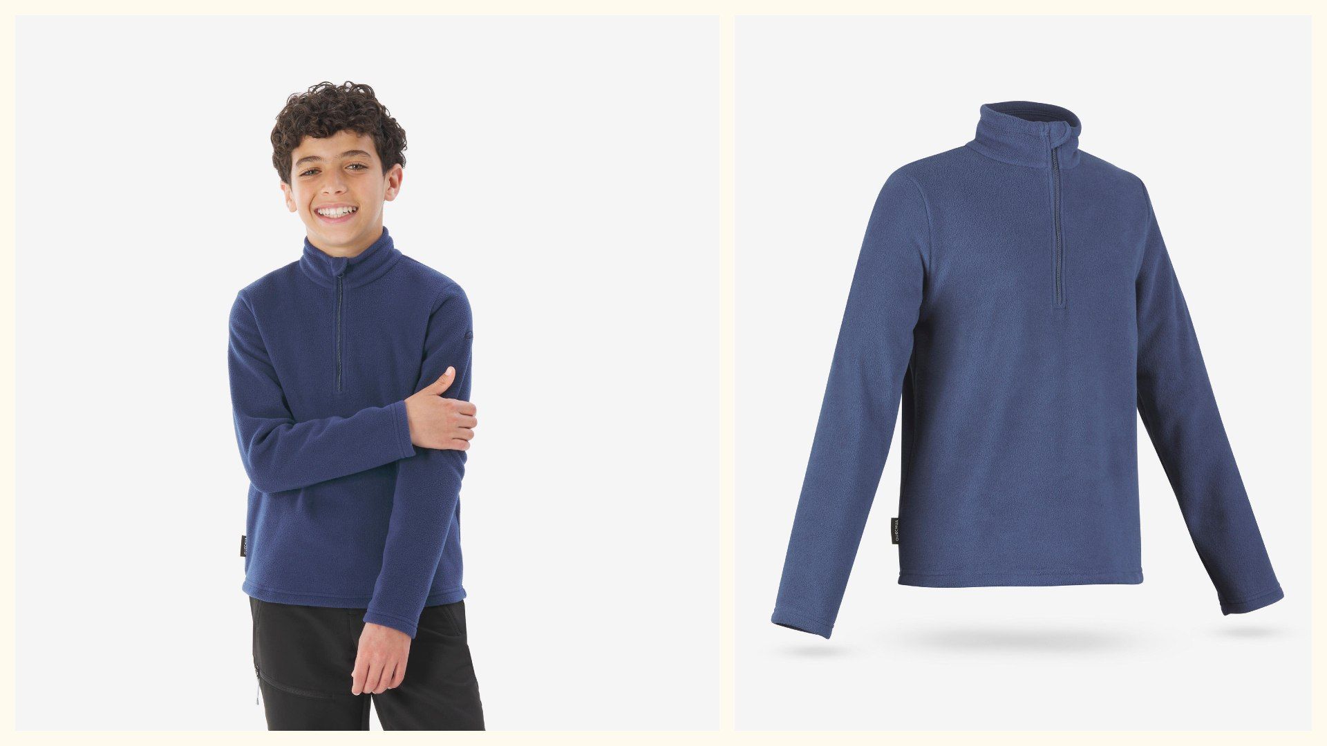 Forro polar de montaña y trekking Quechua MH100. Forro polar de montaña y trekking Quechua MH100.