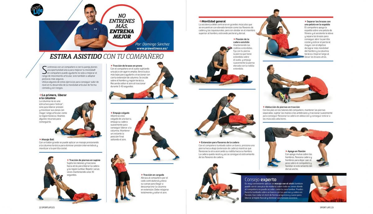 Estiramientos asistidos con Domingo Sánchez en SL 295