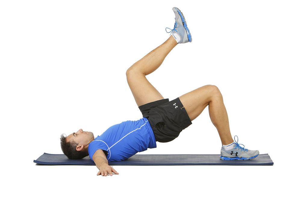  Puente glúteo unipodal