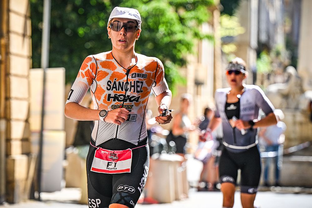 La triatleta Marta Sánchez en el Ironman de Sudáfrica