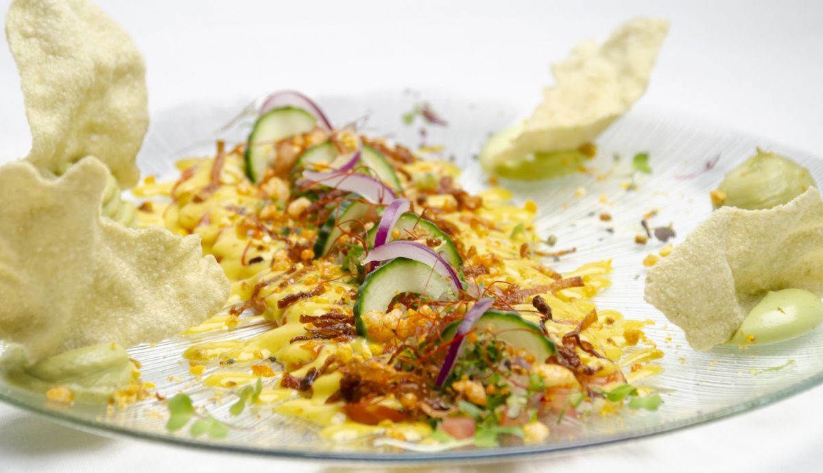 Receta de Tiradito de salmón con limón verna.