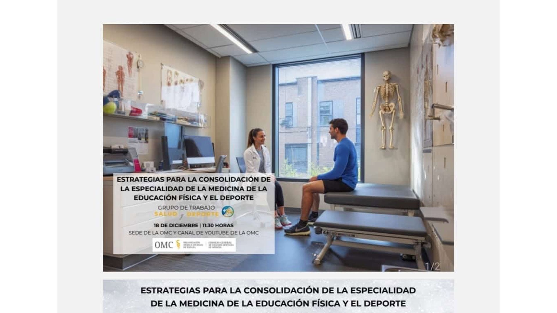 La OMC y #SaludsinBulos colaborarán en la prescripción de ejercicio físico.