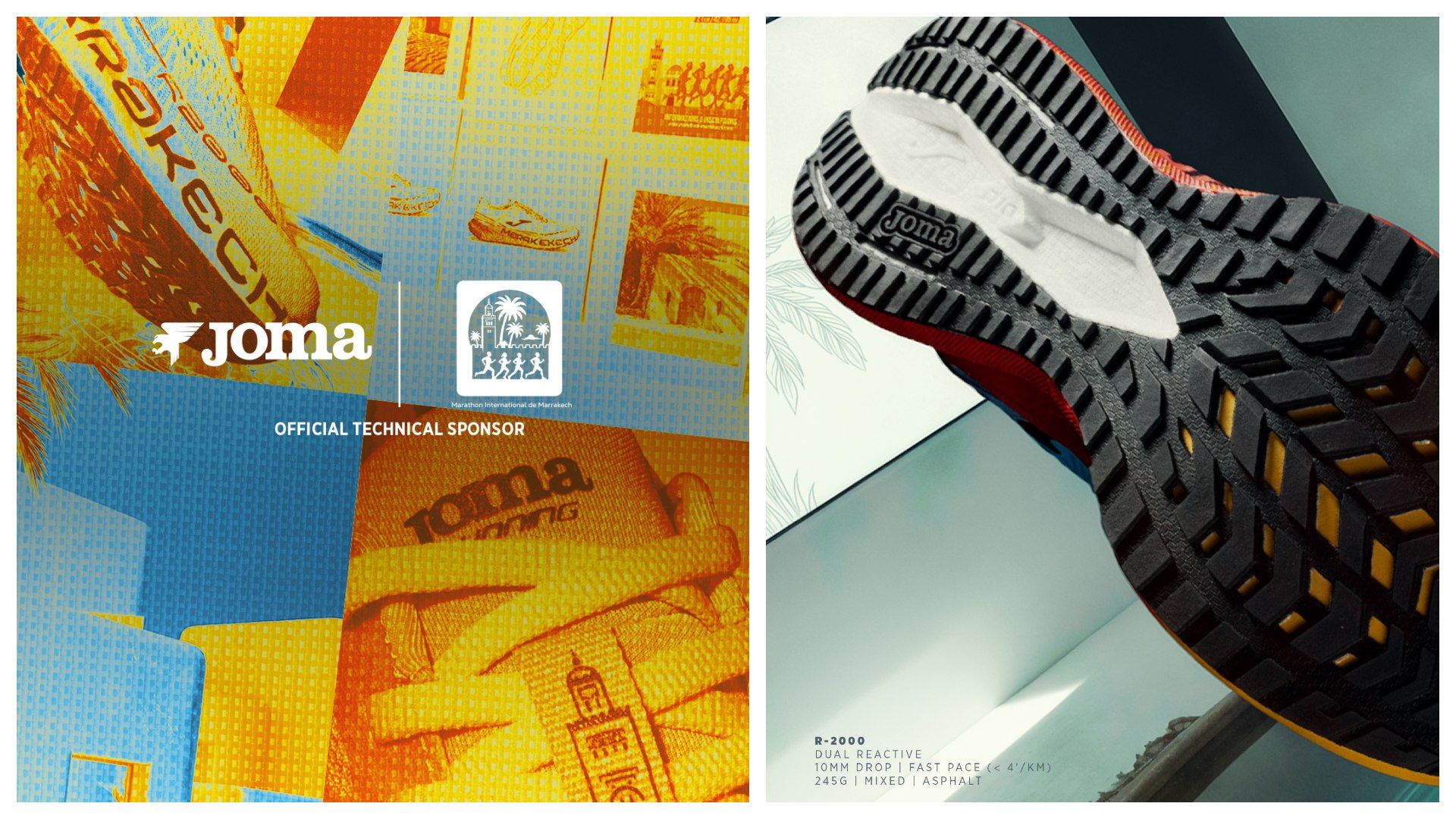 Joma presenta la edición exclusiva de la R 2000 del Maratón de Marrakech.