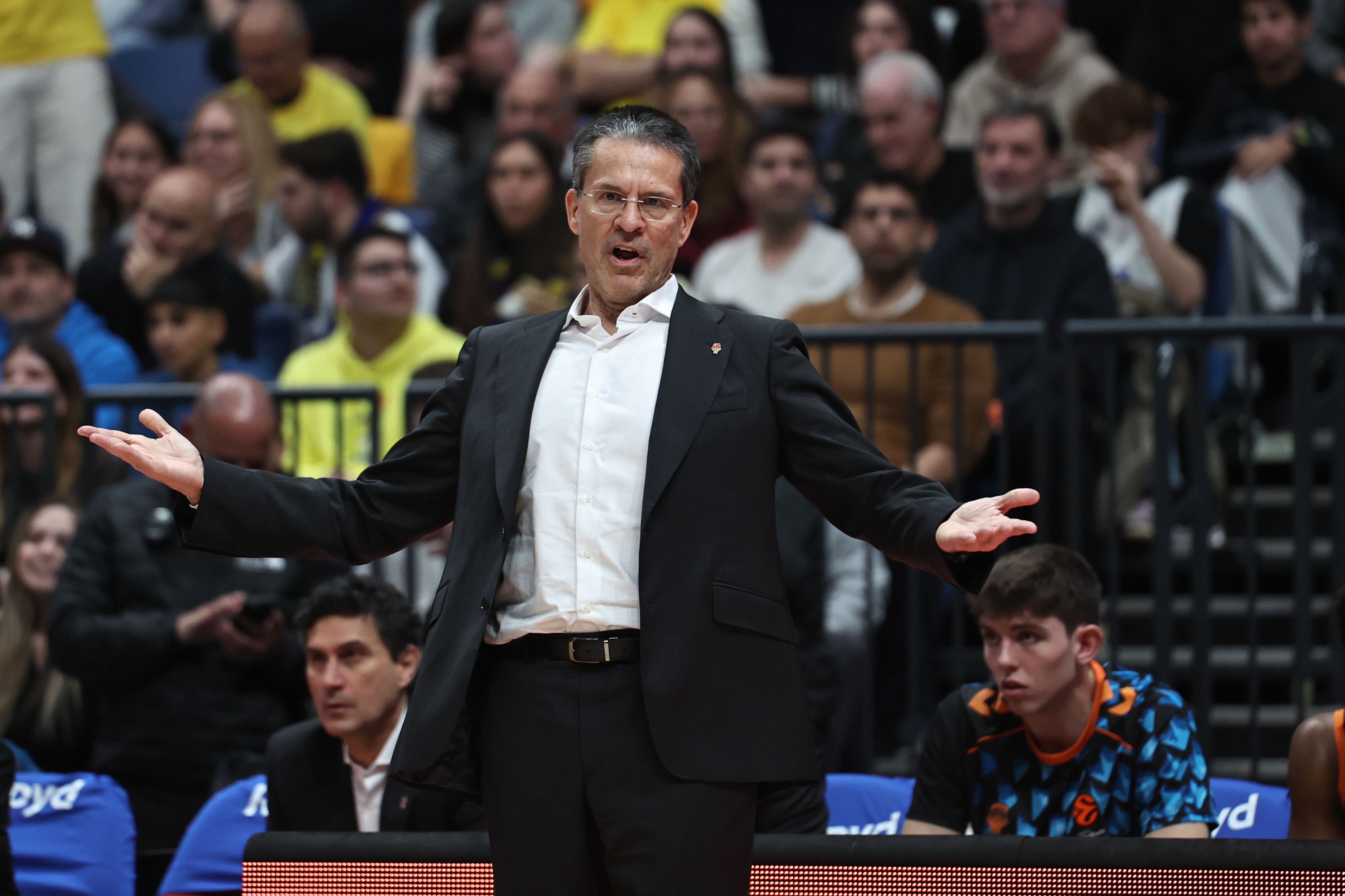 Pedro Martínez., entrenador del Valencia Basket