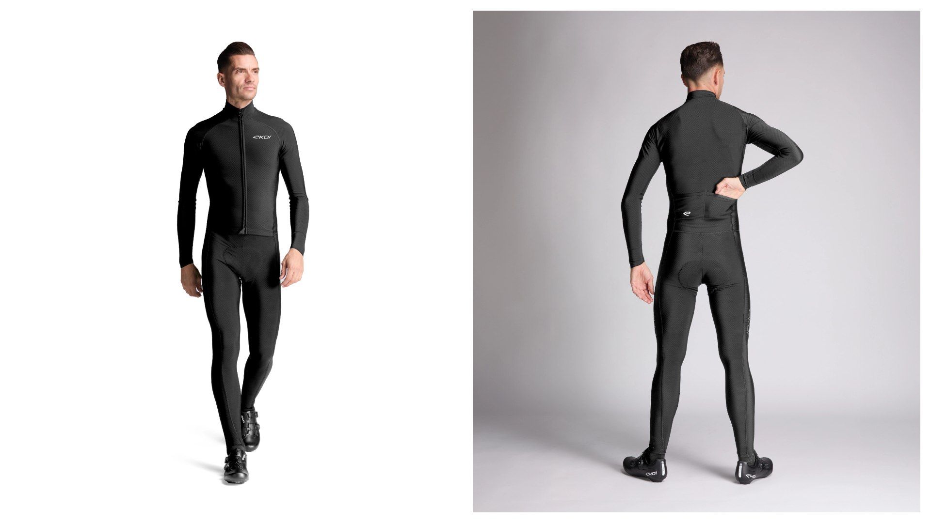 Traje térmico EKOI Perf Cold Extrem GEL MEMORY Negro Blanco.