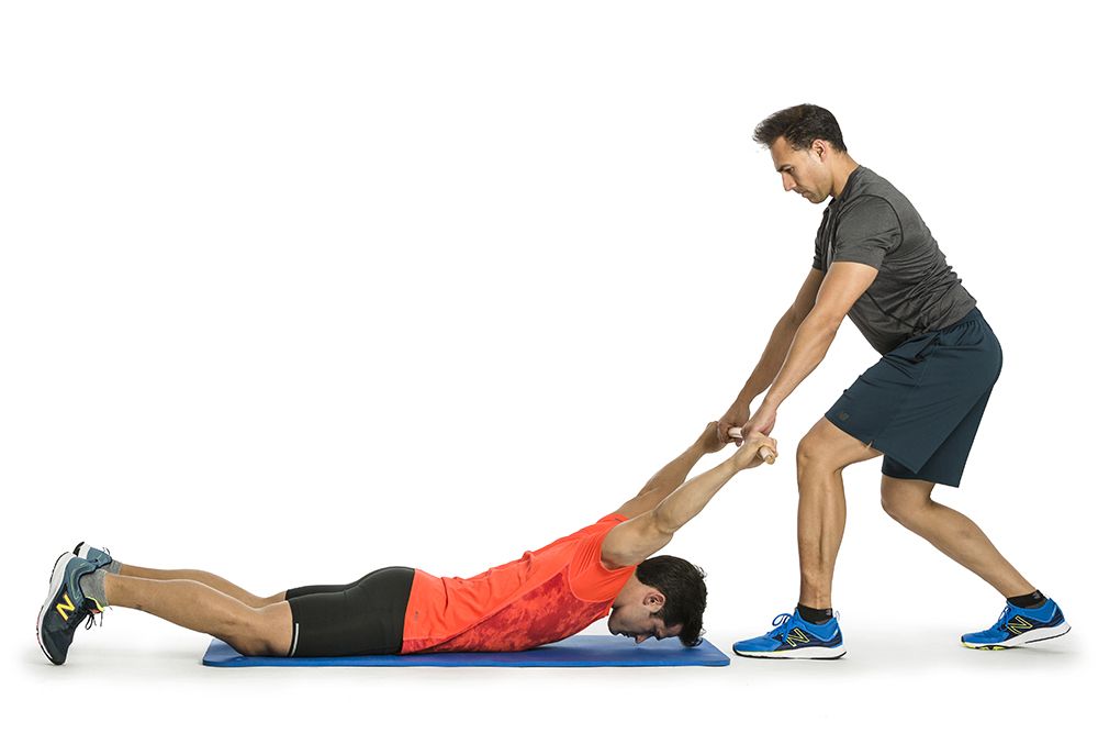 Tracción de brazos en prono