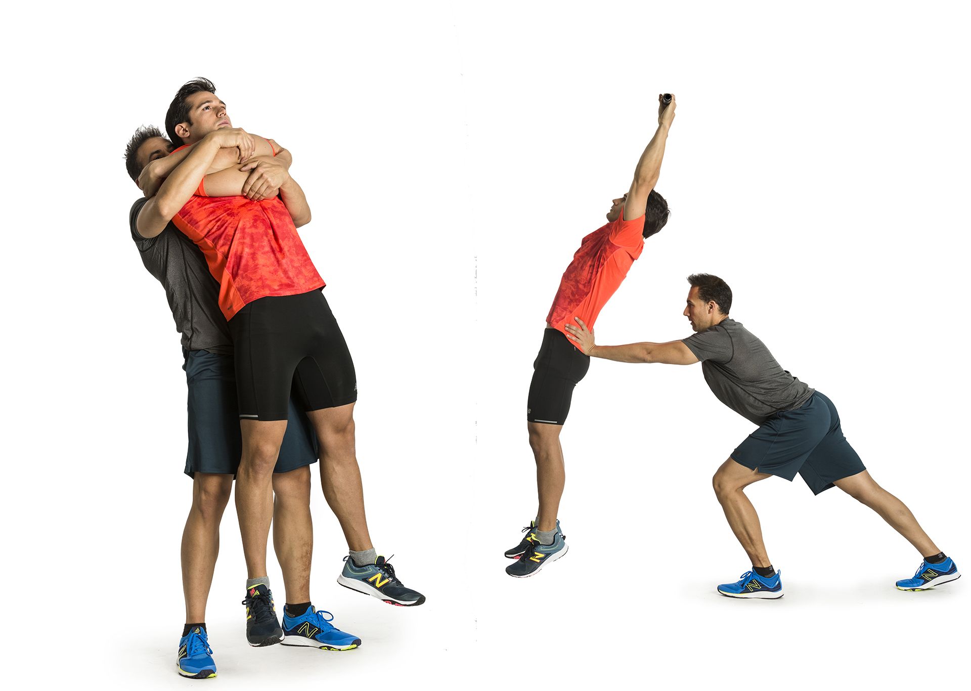 Estiramientos asistidos para liberar la columna