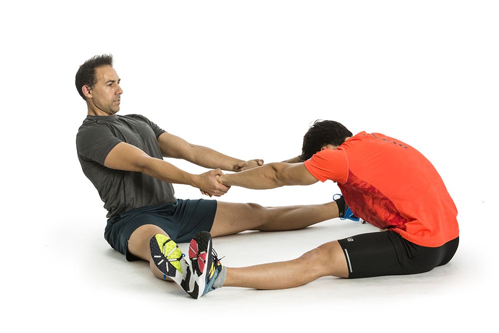 Abducción piernas en tracción