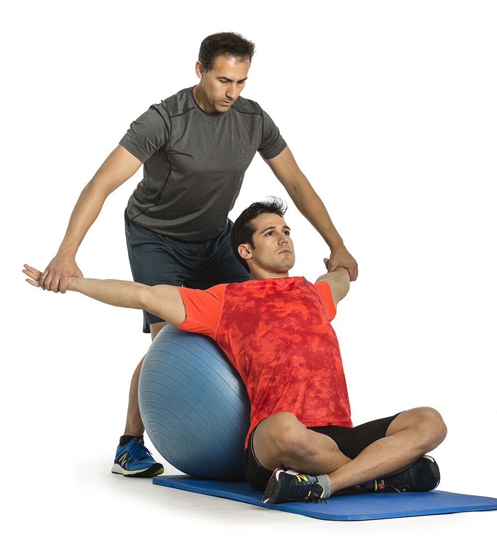 Separar brazos ball posterior