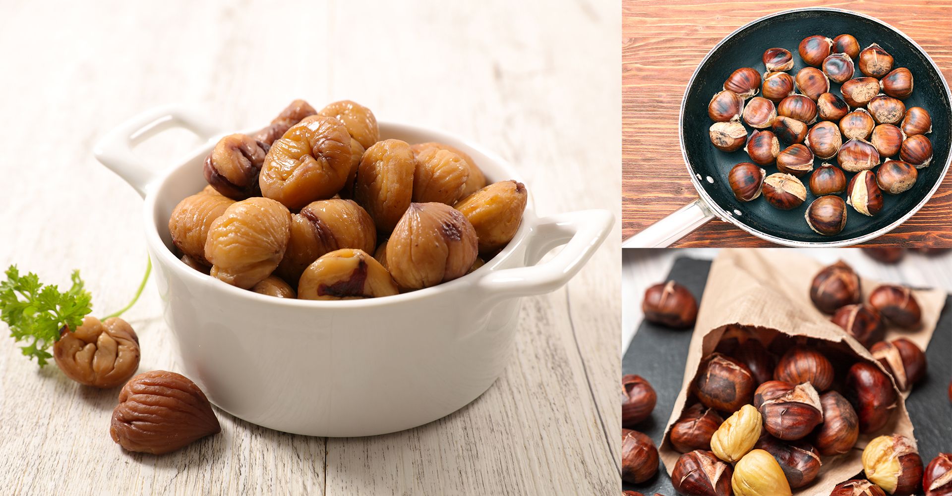 Sabes las diferencias nutricionales entre las castañas crudas, asadas y cocidas