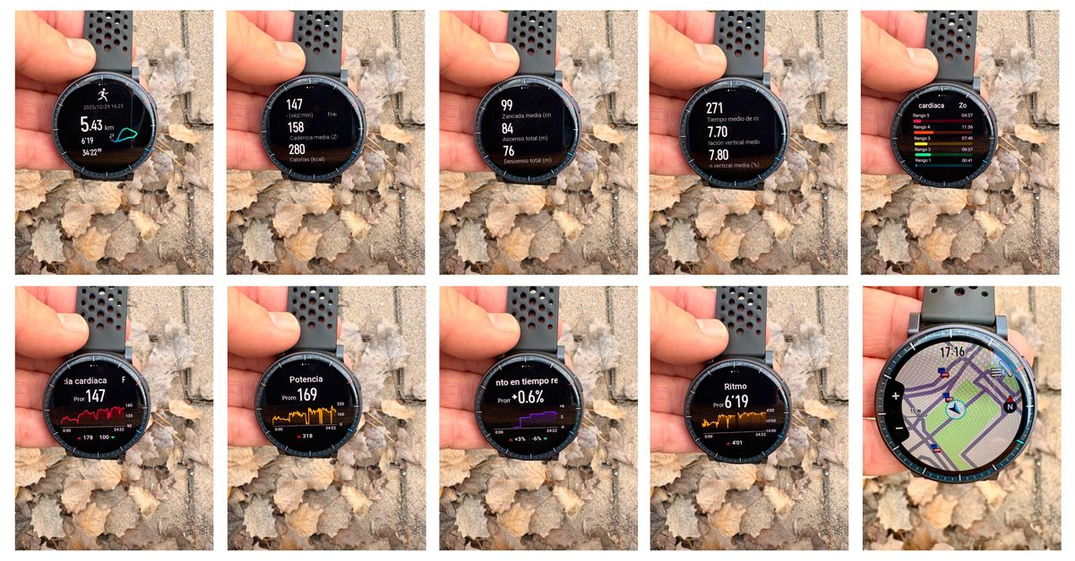 AMAZFIT ACTIVE MAX pantallas tras correr