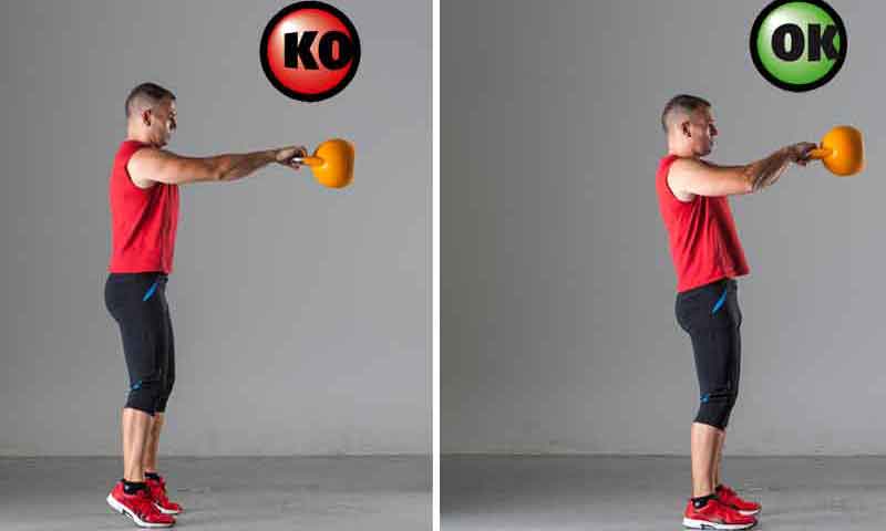 La técnica correcta del swing con Kettlebell