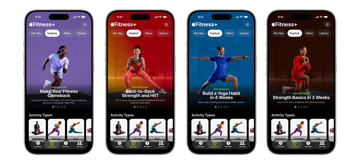 Apple Fitness Plus programs