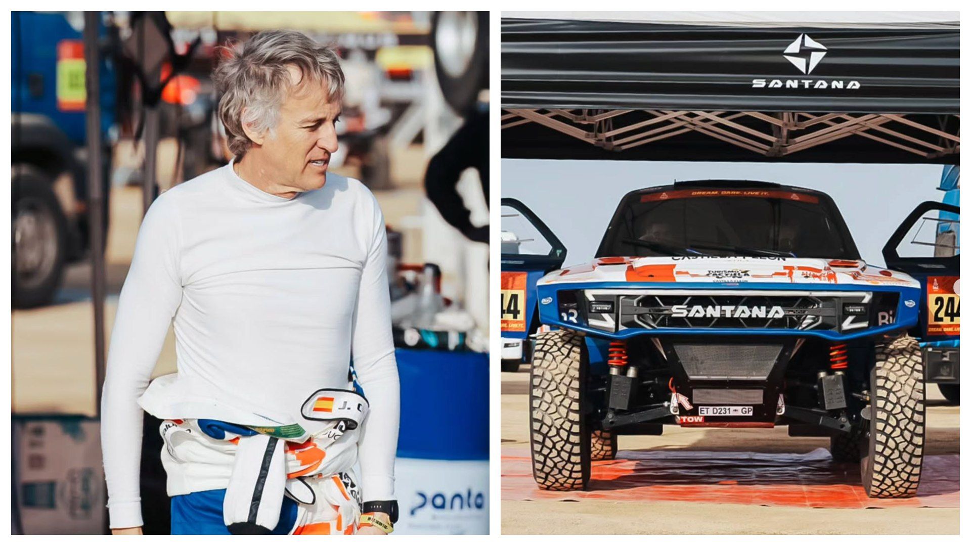 Así ha sido el accidente de Jesús Calleja en el Dakar.