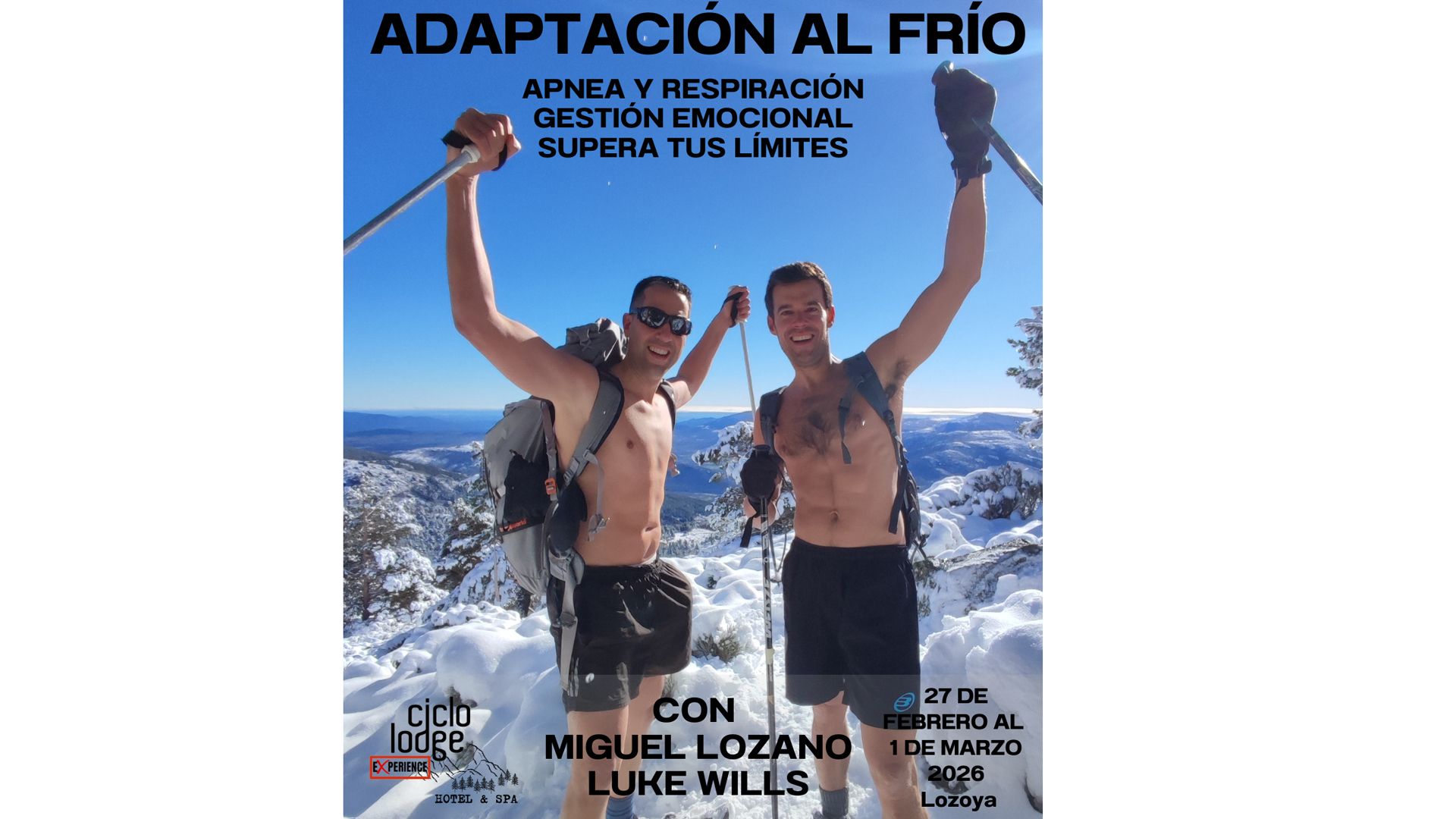 Retiro de gestión emocional y adaptación al frío a través de la respiración y la apnea