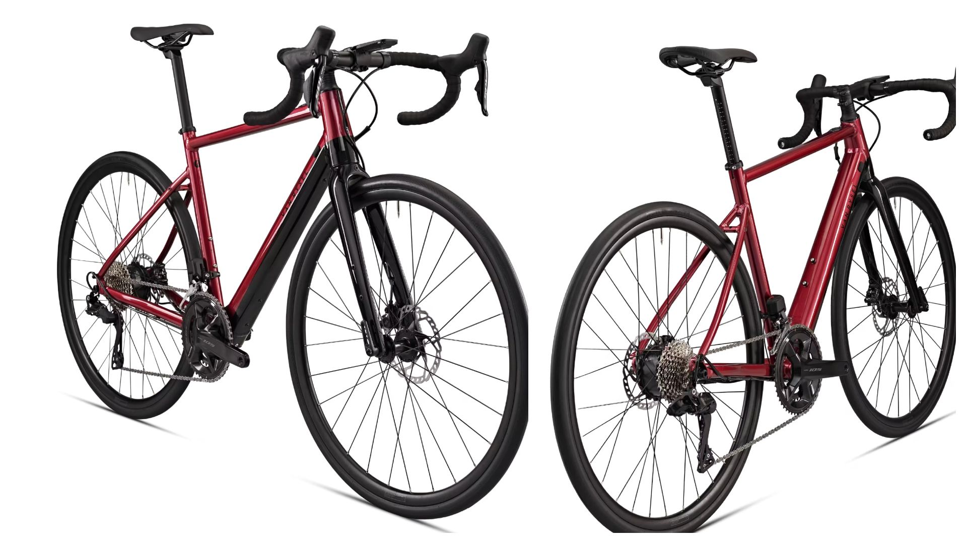 Bicicleta Eléctrica de Carretera Van Rysel E EDR AF Rojo Shimano 105 Di2 2x12v