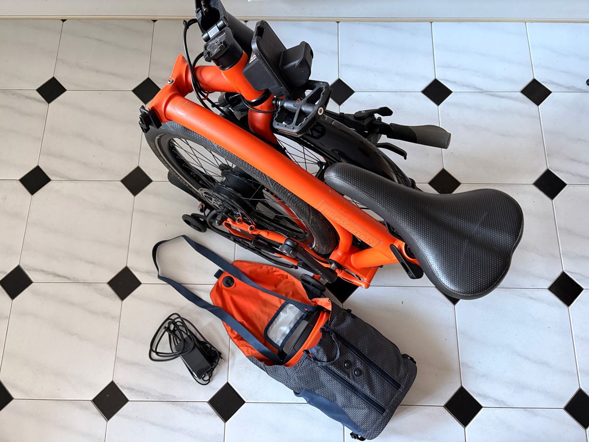 brompton electric g line bolsa bateria cargador