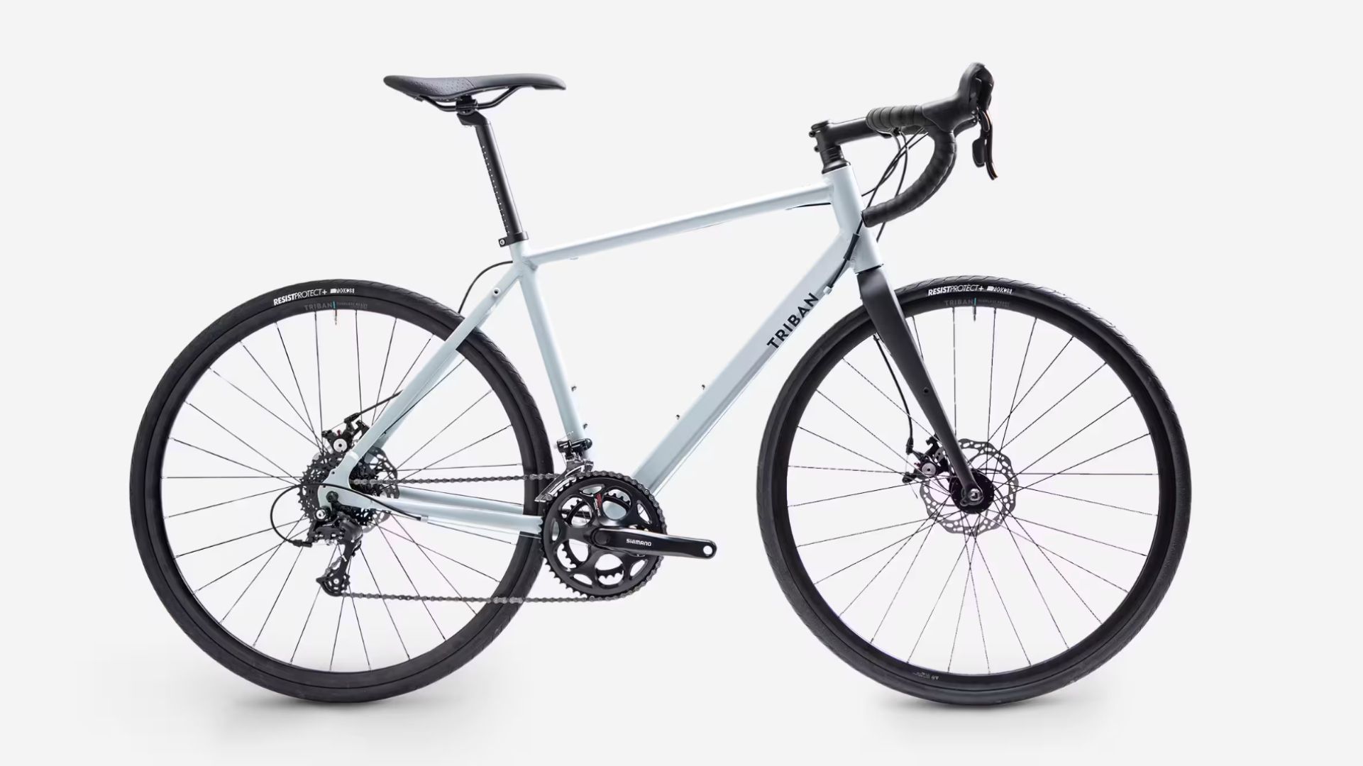 Bicicleta de carretera aluminio freno de disco Triban RC 120.