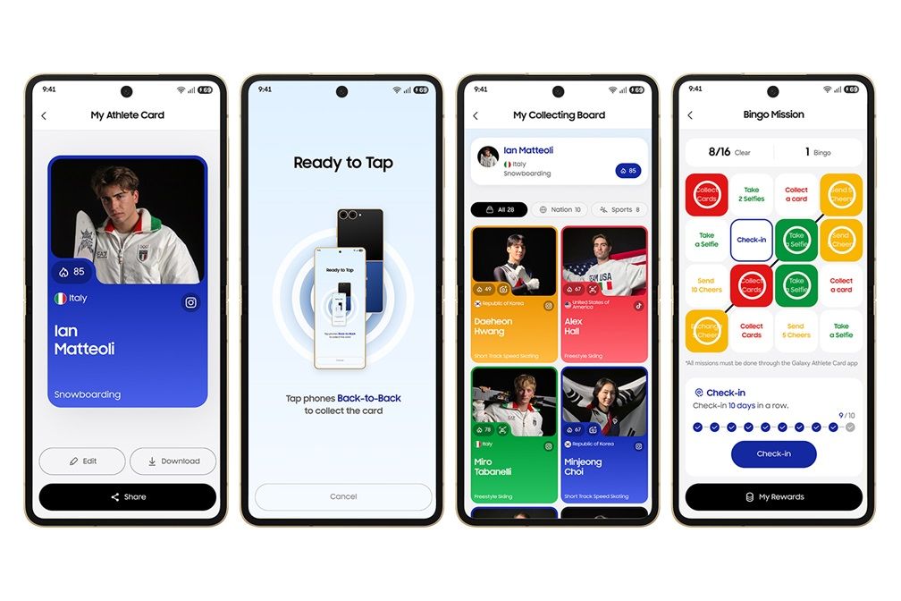 5 Olympic Edition Galaxy Athlete Card