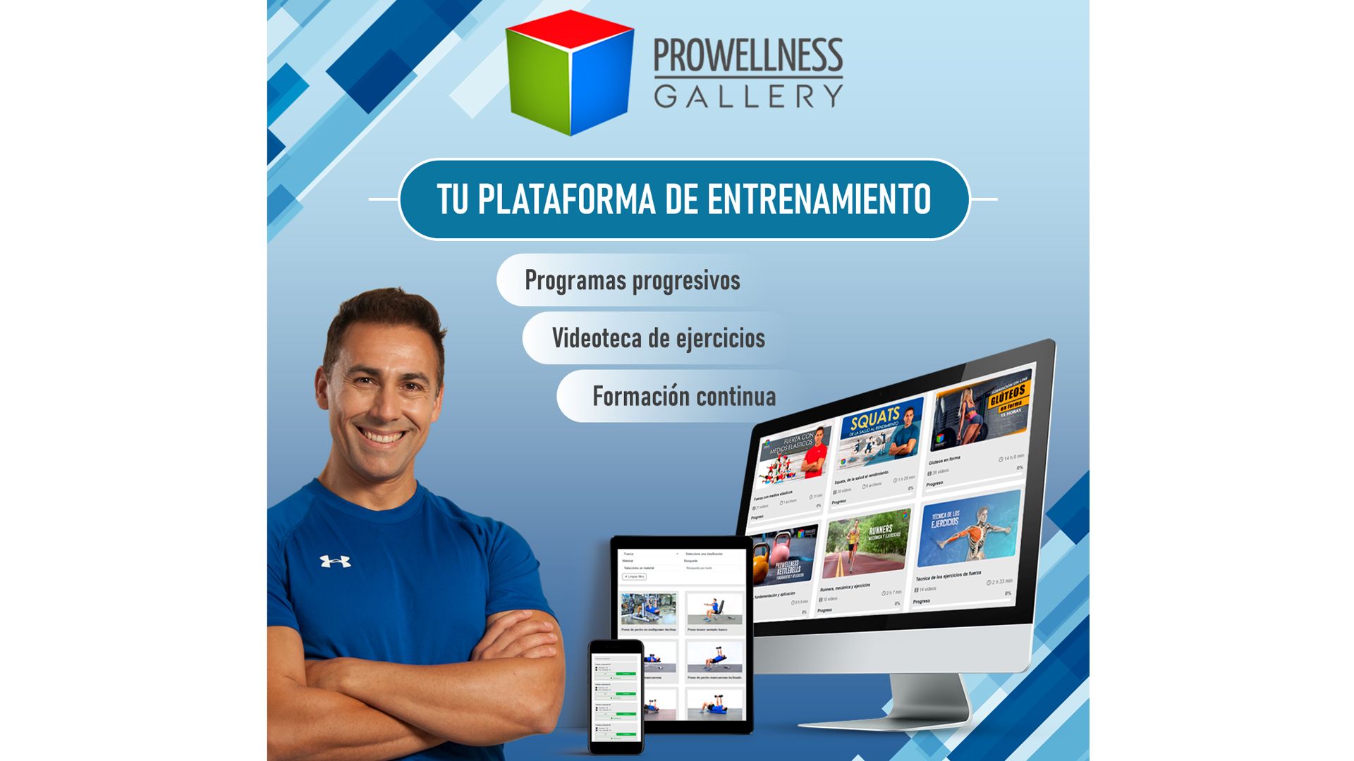 Descubre la nueva plataforma de entrenamiento Prowellness Gallery de Domingo Sánchez