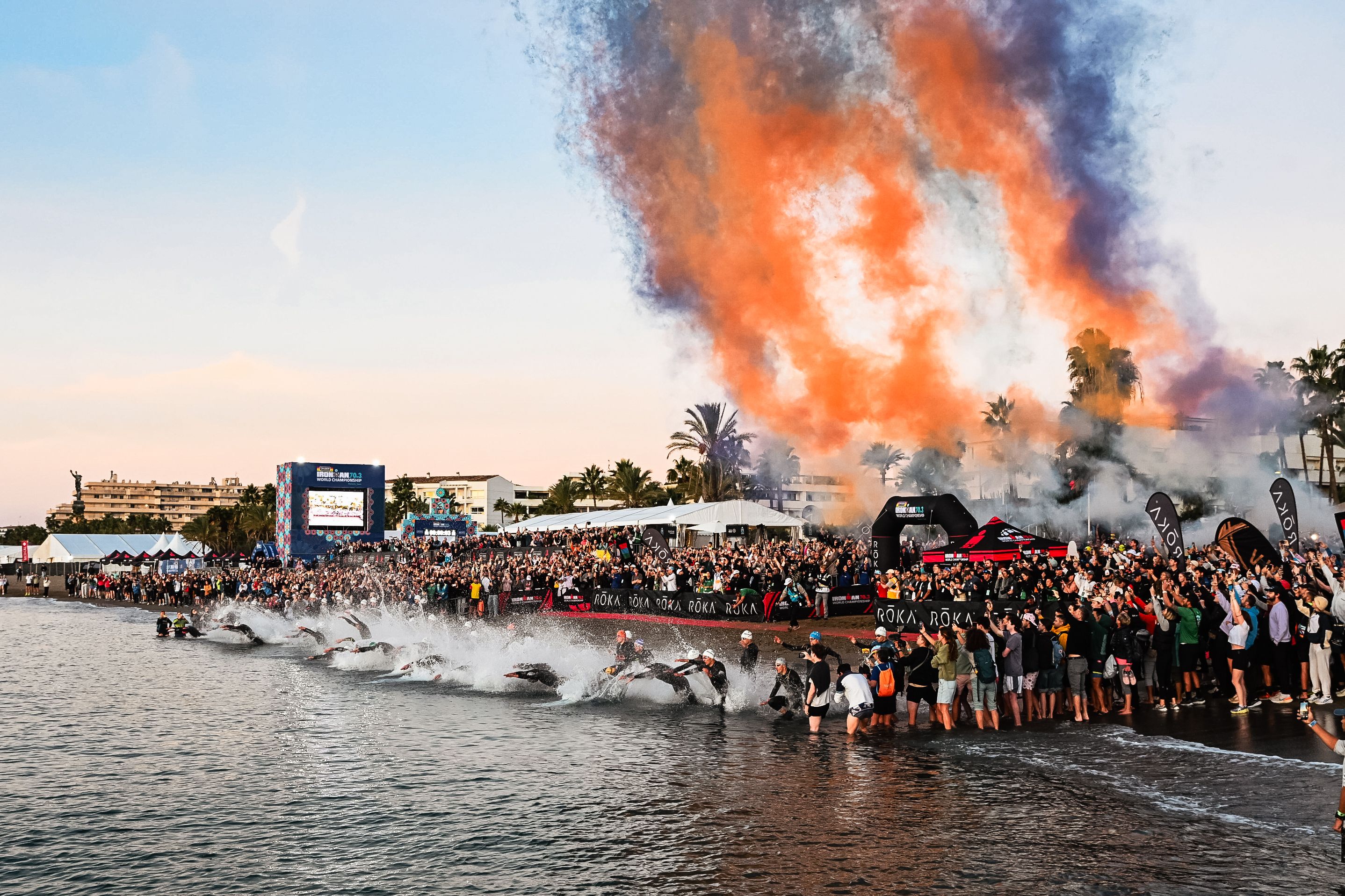 Salida del Medio Ironman de Marbella