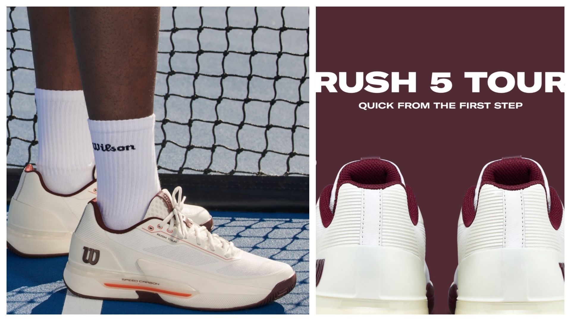 Así es la Rush 5, la nueva zapatilla de tenis para hombre de Wilson.