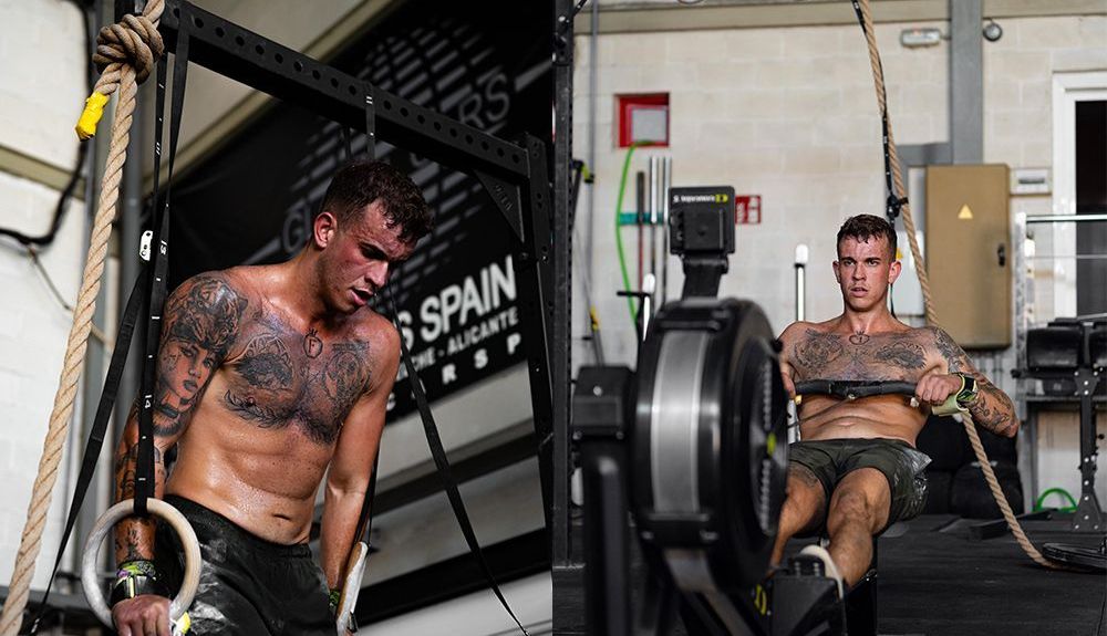 Felix Garcia Gallego entrenando