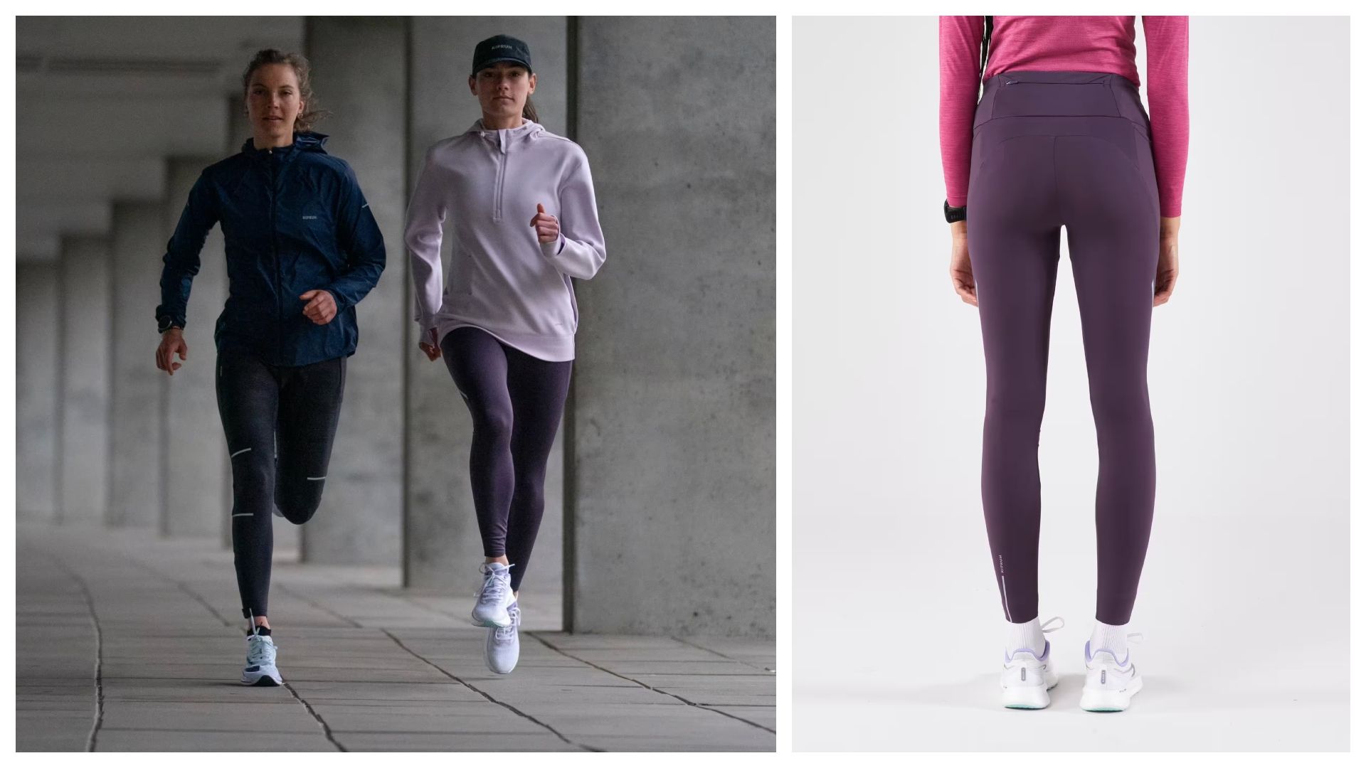 Leggings cálidos de running Kiprun RUN 500 Warm Mujer