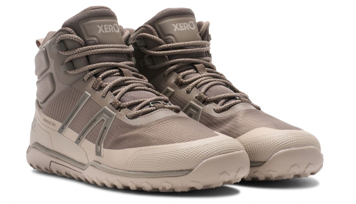 Botas de montaña barefoot. Xero Shoes  Scrambler Trail Mid WP