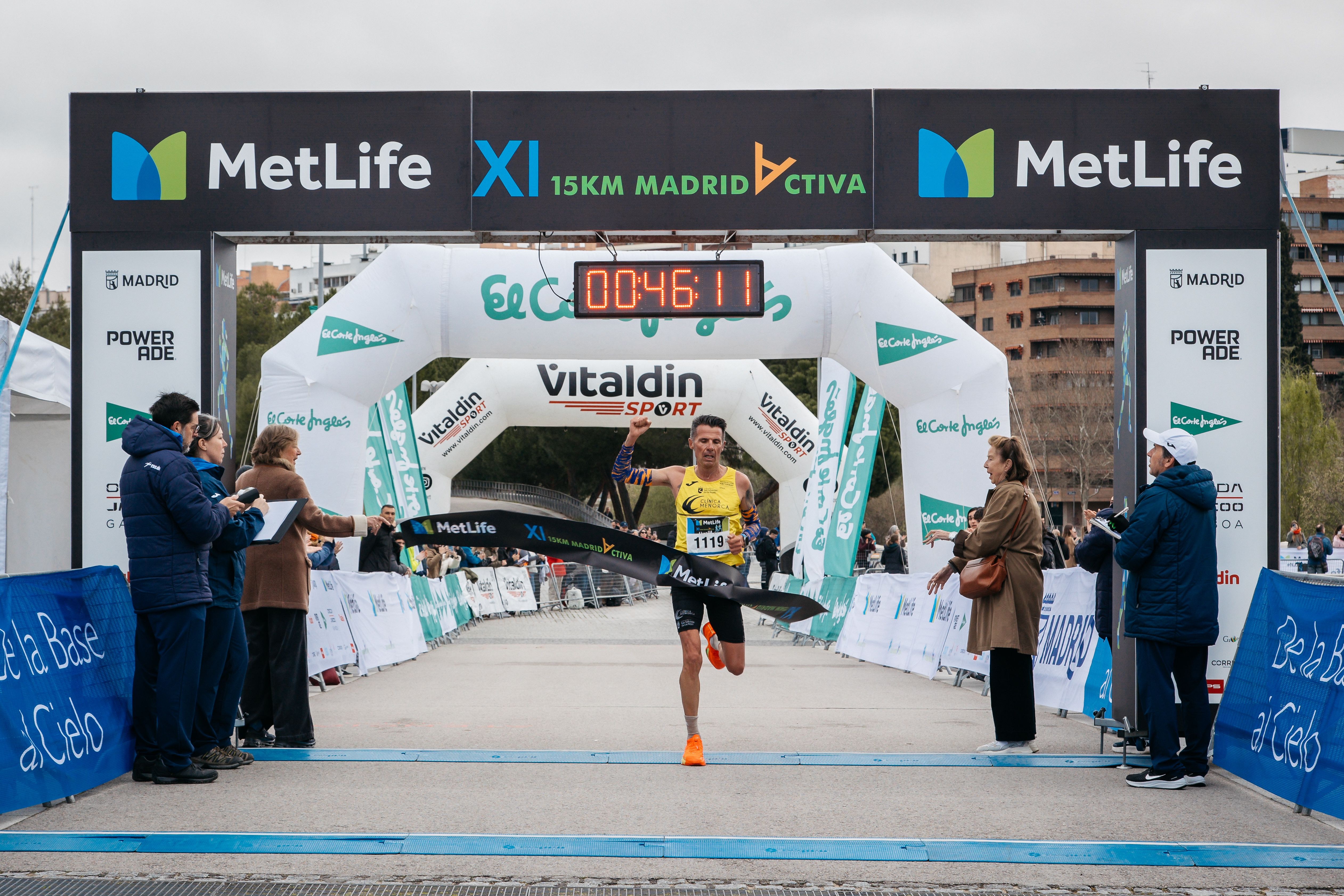 Javi Martínez, ganador de la Metlife 15KM Madrid 2026