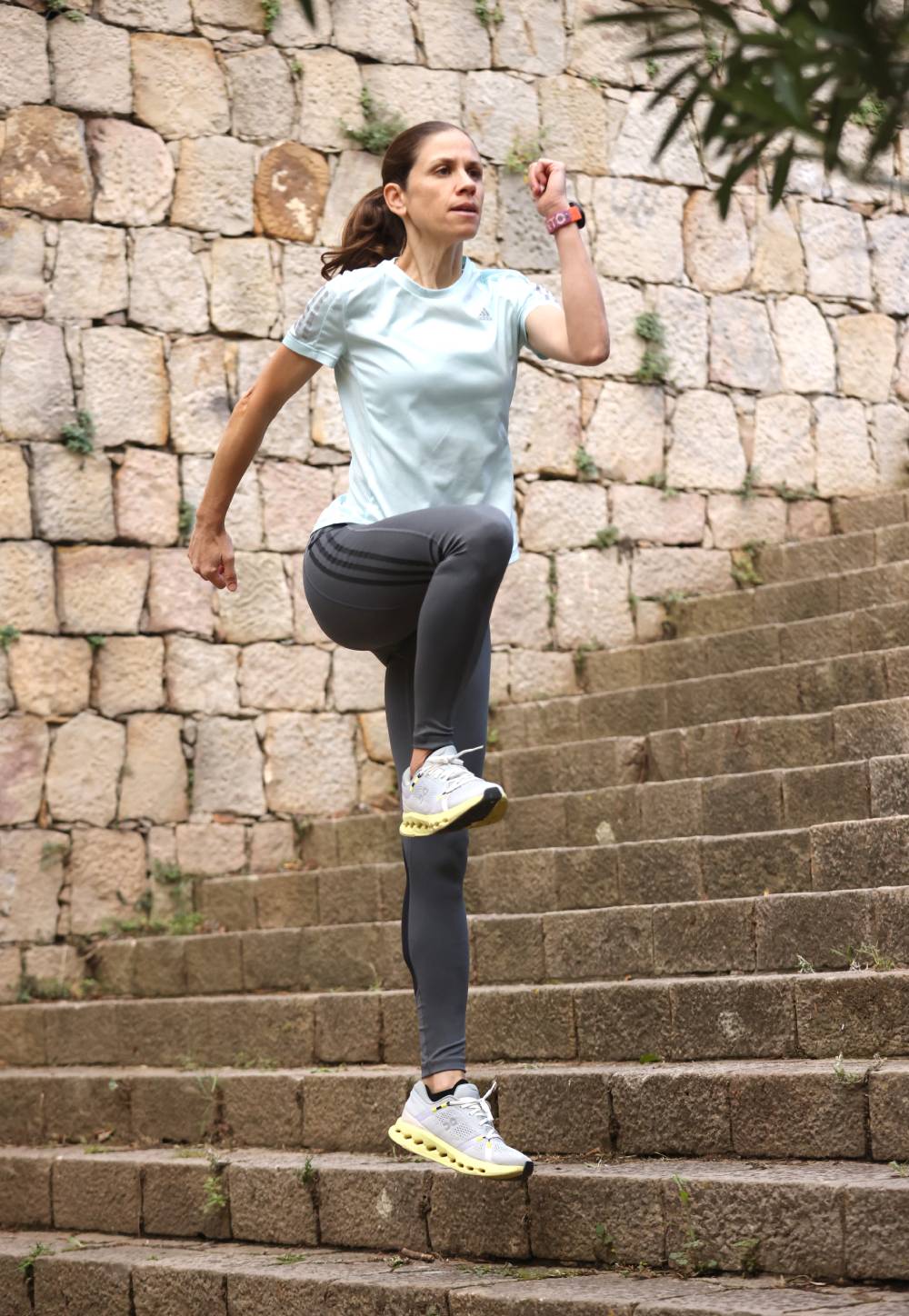 Saltos laterales escalera