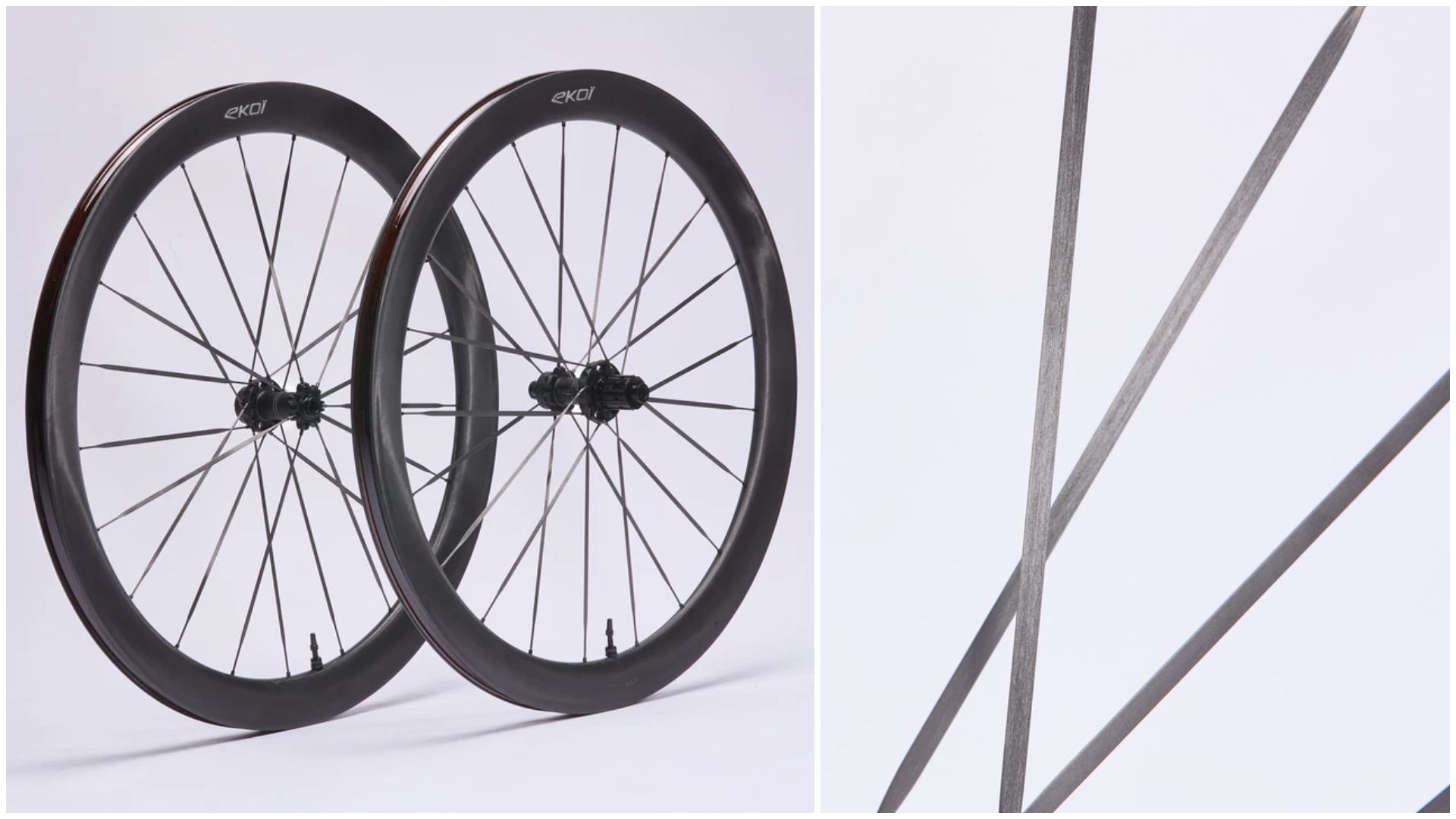 Juego de Ruedas EKOI Carbono 50 mm.