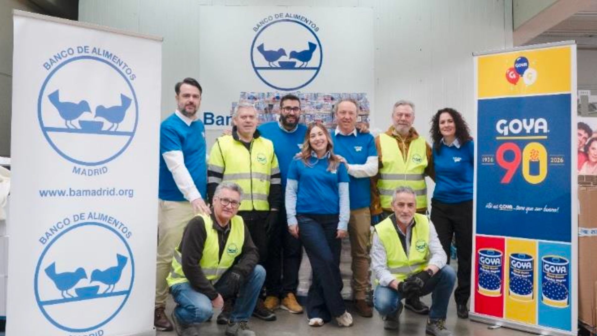 Goya Europa celebra 90 años de compromiso con una donacion de 45.000 kg de alimento