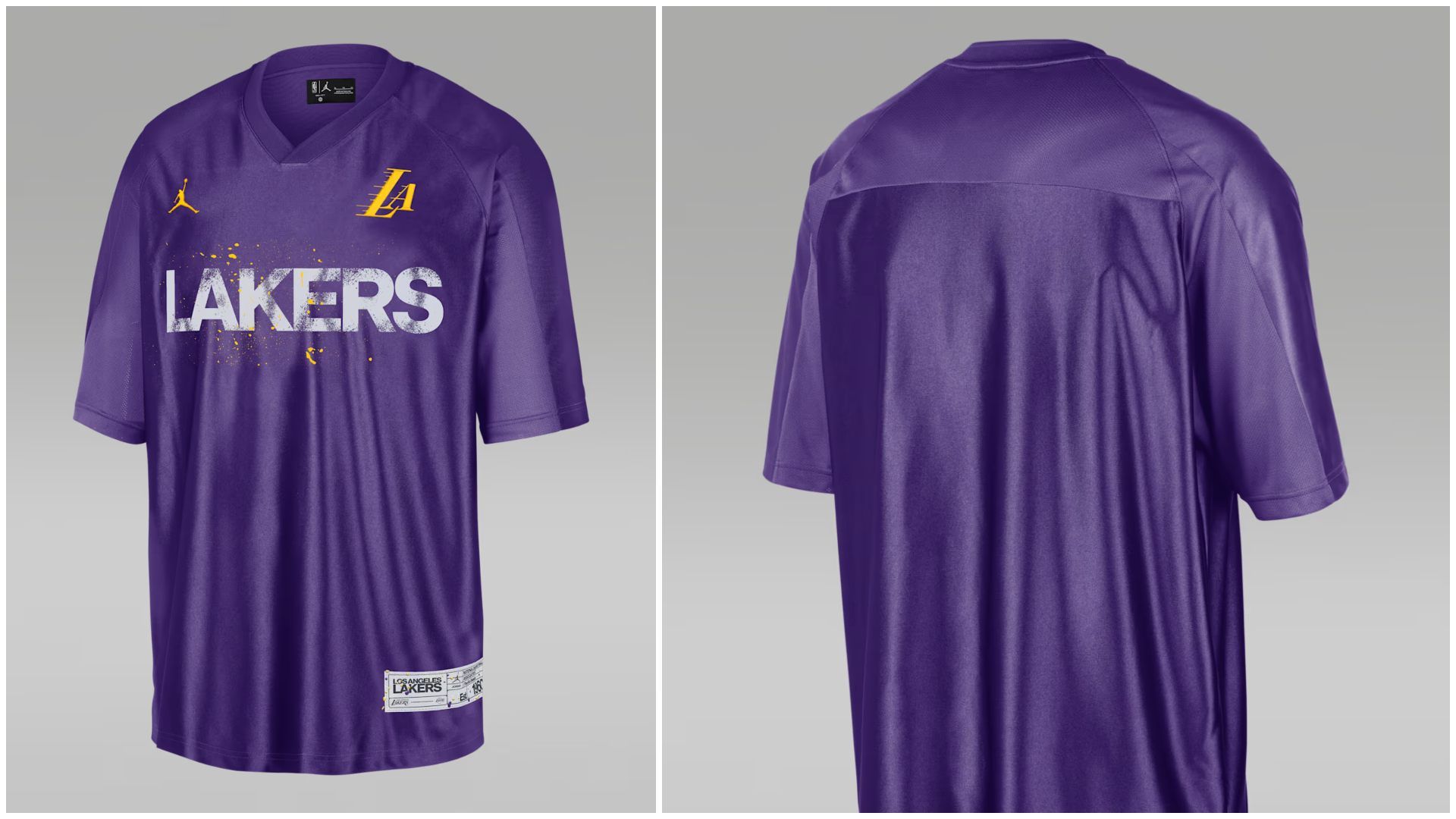 Camiseta Jordan de Los Angeles Lakers. Camiseta Jordan de Los Angeles Lakers.