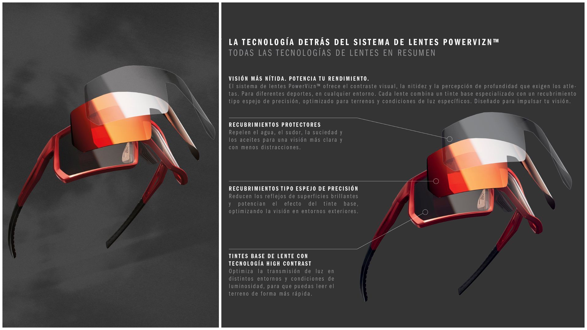 adidas Sport Eyewear lanza el Sistema de Lentes POWER VIZN™