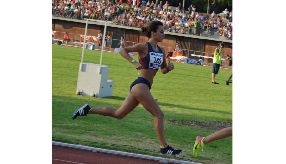 Ingrid Pino, como atleta compitiendo
