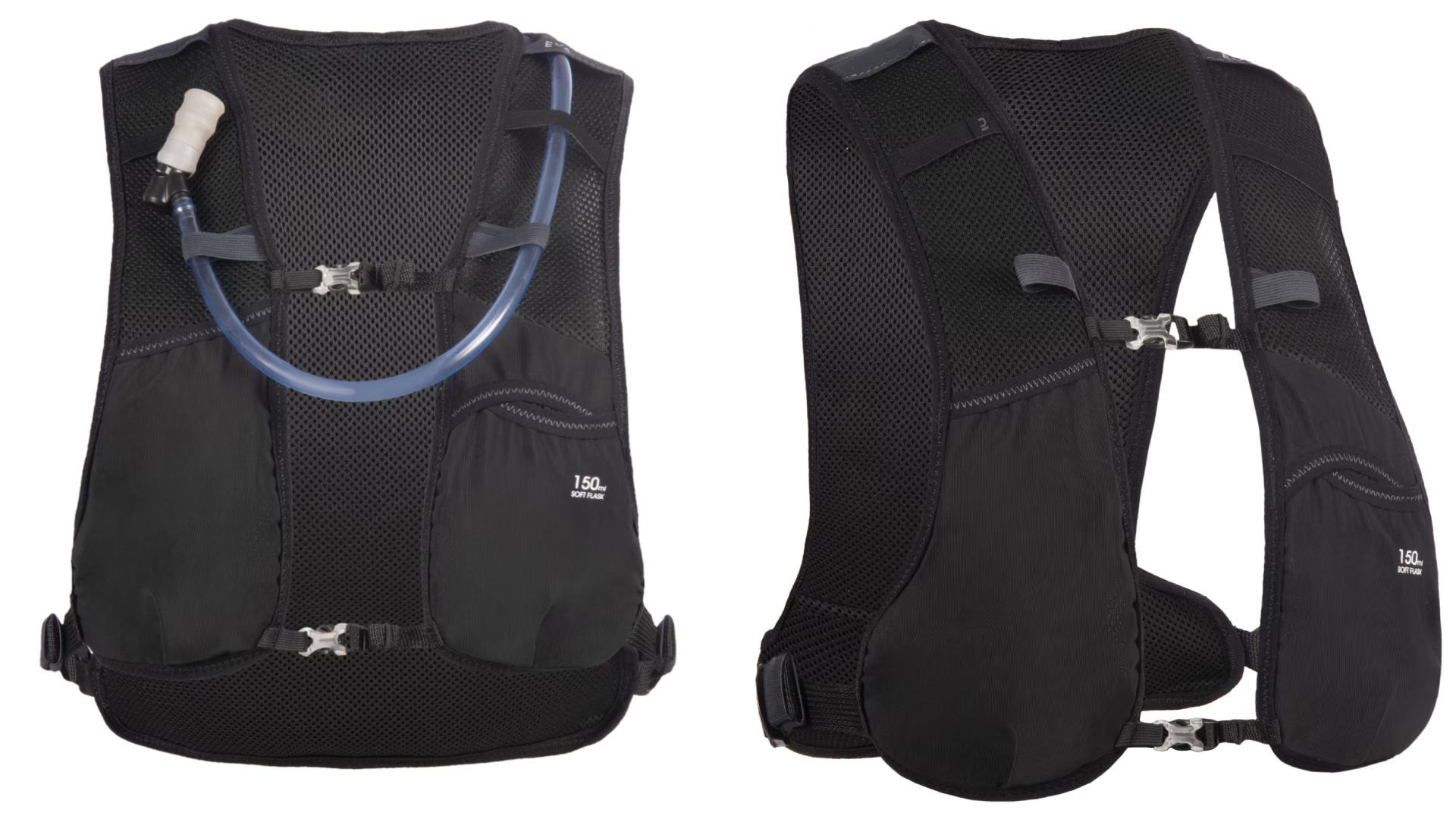 Mochila hidratación unisex+bolsa agua 1L incluida KIPRUN 500 5L essentiel negro