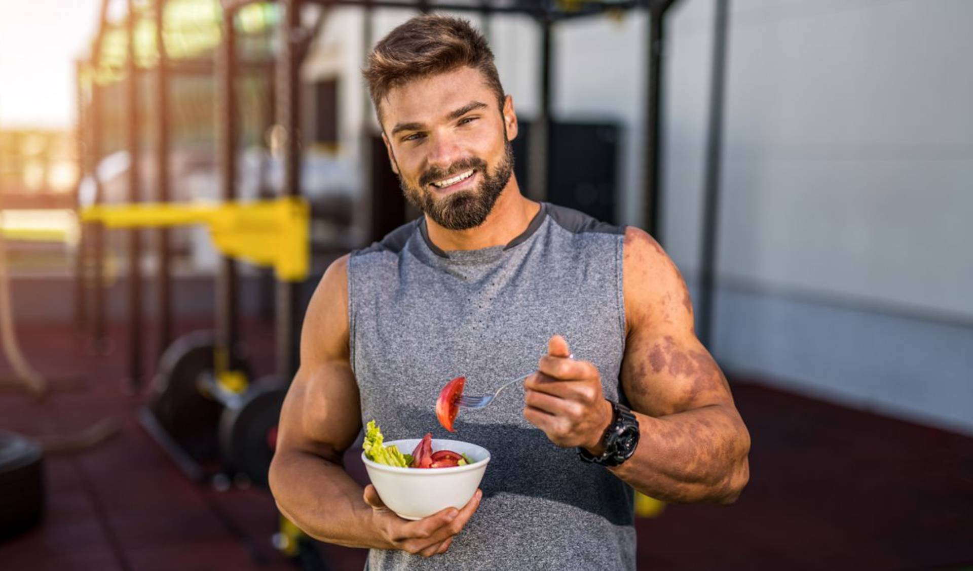El secreto de la felicidad  frutas, verduras y ejercicio cada día