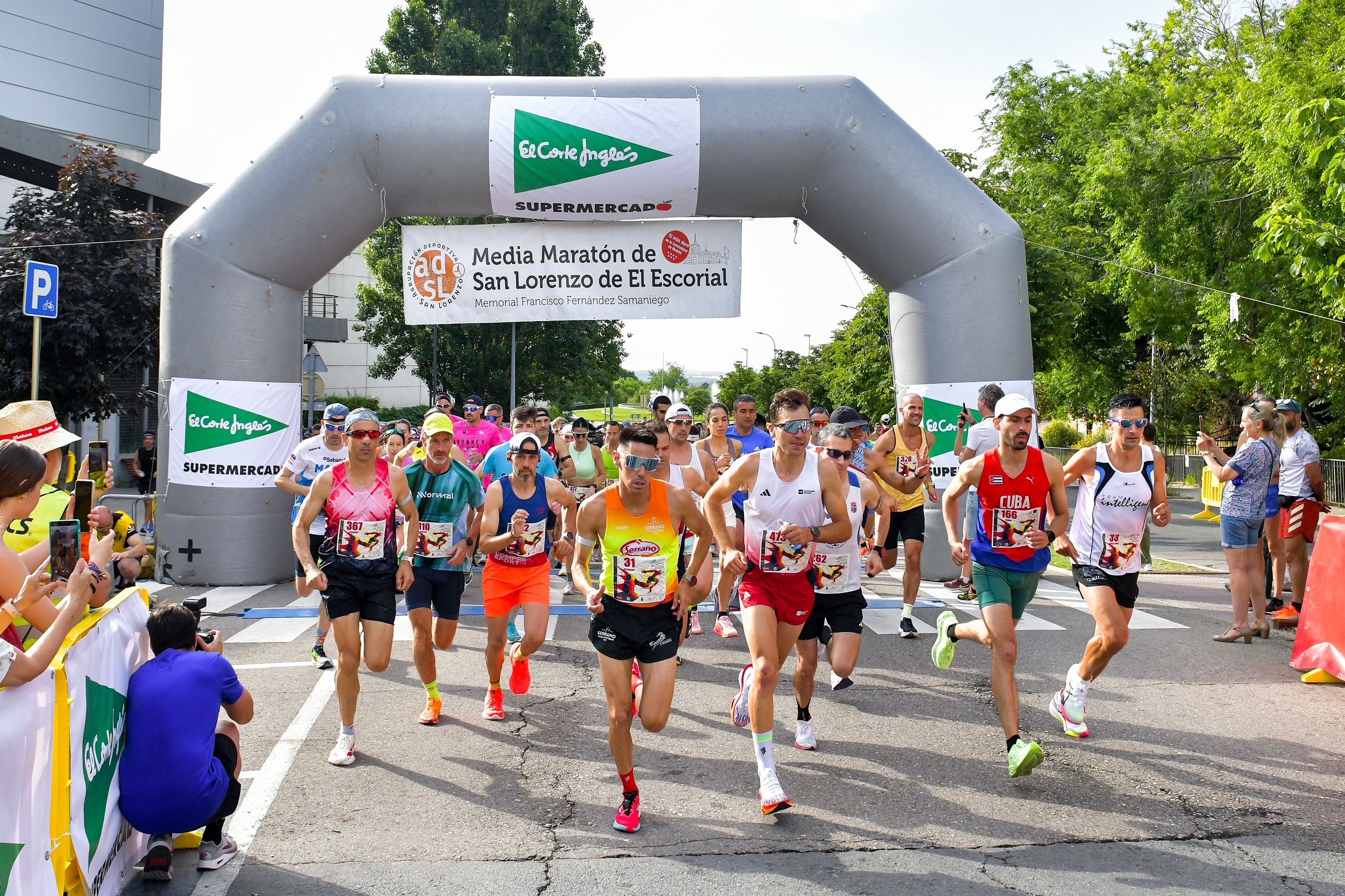 Salida de la Media Maratón de San Lorenzo de El Escorial